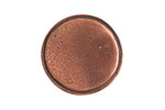 Nunn Design Antique Copper (plated) Crest Circle Tag 20.5mm
