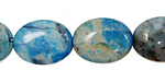 Brazil Blue Agate Flat Oval 20x15mm