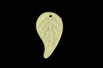 Matte Light Topaz Lucite Twisted Leaf 13x23mm