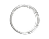 Soft Flex Non-Tarnish Silver Half Round Craft Wire 21 gauge, 4 yards