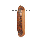 Tagua Nut Caramel Splinter (top-drilled) 6-8x38-48mm