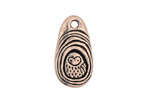 Green Girl Pewter Baby Owl Drop 13x25mm