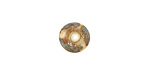 The BeadsNest Lampwork Glass Ivory Saucer 4-5x14-16mm