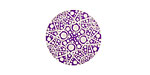 Lillypilly Purple Geometrics Anodized Aluminum Disc 19mm, 24 gauge