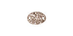 TierraCast Rhodium (plated) Hammered Oval Link 13x9mm