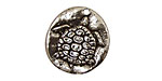Green Girl Pewter Turtle Pendant 22mm