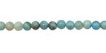 Larimar Blue Crazy Lace Round 4mm