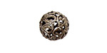 Stampt Antique Pewter (plated) Filigree Ball 14mm