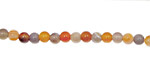 Red & Gray Botswana Agate Round 4mm