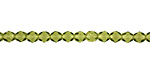 Czech Fire Polished Glass Olivine Round 4mm