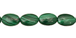 Malachite Flat Oval 12x8mm