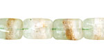 Green Fluorite w/ Quartz Thin Pillow 14x10mm