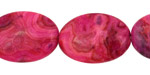 Ruby Crazy Lace Agate Flat Oval 25x18mm