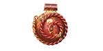 Patricia Healey Copper Small Spiral Rope Pendant 18x20mm