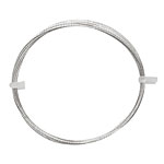 German Style Wire Silver (plated) Twist Pattern Round 20 gauge, 2 meters