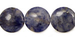 Dumortierite Puff Coin 18mm