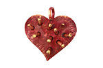 Patricia Healey Copper Spike Heart Pendant 26x27mm