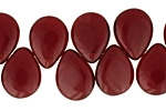 Czech Glass Garnet Teardrop 12x16mm