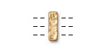 TierraCast Gold (plated) Rock & Roll 3-Hole Bar 5x14mm