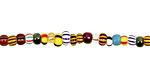 African Rainbow Seed Bead Mix 2-3x3-4mm