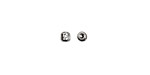Memory Wire Silver (plated) Scrimp Endcap 3.5mm