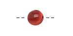 Tagua Nut Rhubarb Round 11-12mm