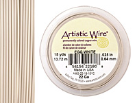 Artistic Wire Egg White 22 gauge, 15 yards