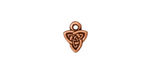 TierraCast Antique Copper (plated) Celtic Triad Charm 8x10mm