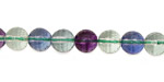 Blue Rainbow Fluorite (A) Faceted Round 8mm