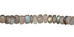 Labradorite Faceted Irregular Rondelle 5-6mm