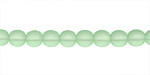 Czech Glass Matte Peridot Round 6mm