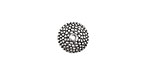 Pewter Dotted Rondelle 6x11mm