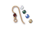 TierraCast Gold Filled Holiday Crystal Mix Earwire