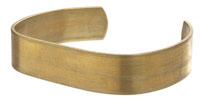 Brass Smooth Flat Narrow Cuff 60x12mm