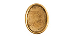 Nunn Design Antique Gold (plated) Large Oval Frame Button 16x20mm