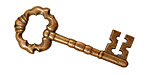 Stampt Antique Copper (plated) Fancy Skeleton Key 44x18mm