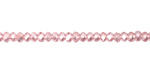 Light Rose AB Crystal Faceted Rondelle 3mm