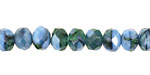 Czech Glass Seaside Fire Polished Rondelle 6x9mm