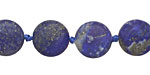 Lapis (matte) Puff Coin 11-14mm