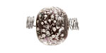 Unicorne Beads Valetta w/ Silver Rondelle 16x20mm