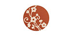 Lillypilly Bronze Floral Vine Anodized Aluminum Disc 19mm, 24 gauge
