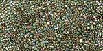 TOHO Matte Iris Peridot Round 15/0 Seed Bead