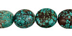 Chinese Turquoise Oval Nugget 14-17x13-15mm
