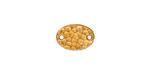 TierraCast Gold (plated) Hammered Oval Link 13x9mm