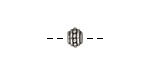 TierraCast Antique Silver (plated) Beaded Spacer 5x7mm