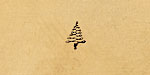 Christmas Tree Metal Stamp 6mm