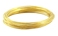 Memory Wire Gold (plated) Large Bracelet .5 oz.