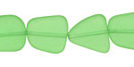 Shamrock Recycled Glass Flat Freeform 15x13-15mm