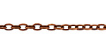 Antique Copper (plated) Etched Oval Cable Chain