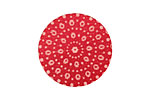 Lillypilly Red Crochet Anodized Aluminum Disc 25mm, 24 gauge